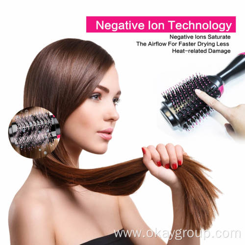 Private Label Hair Brush Flat Iron Hot Air